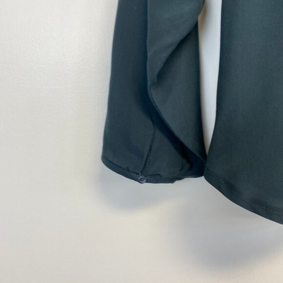 Vince 100% Silk Teal Top - Picture 7 of 9